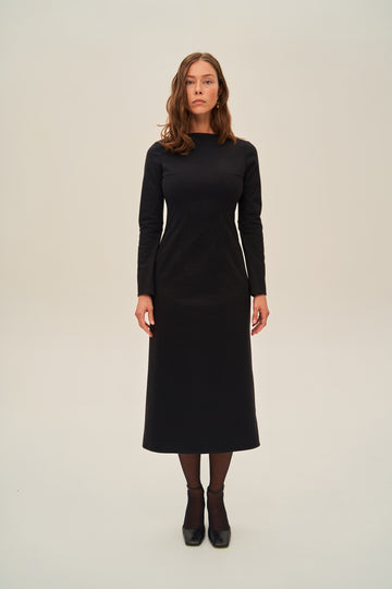 Midi Dress with Slit