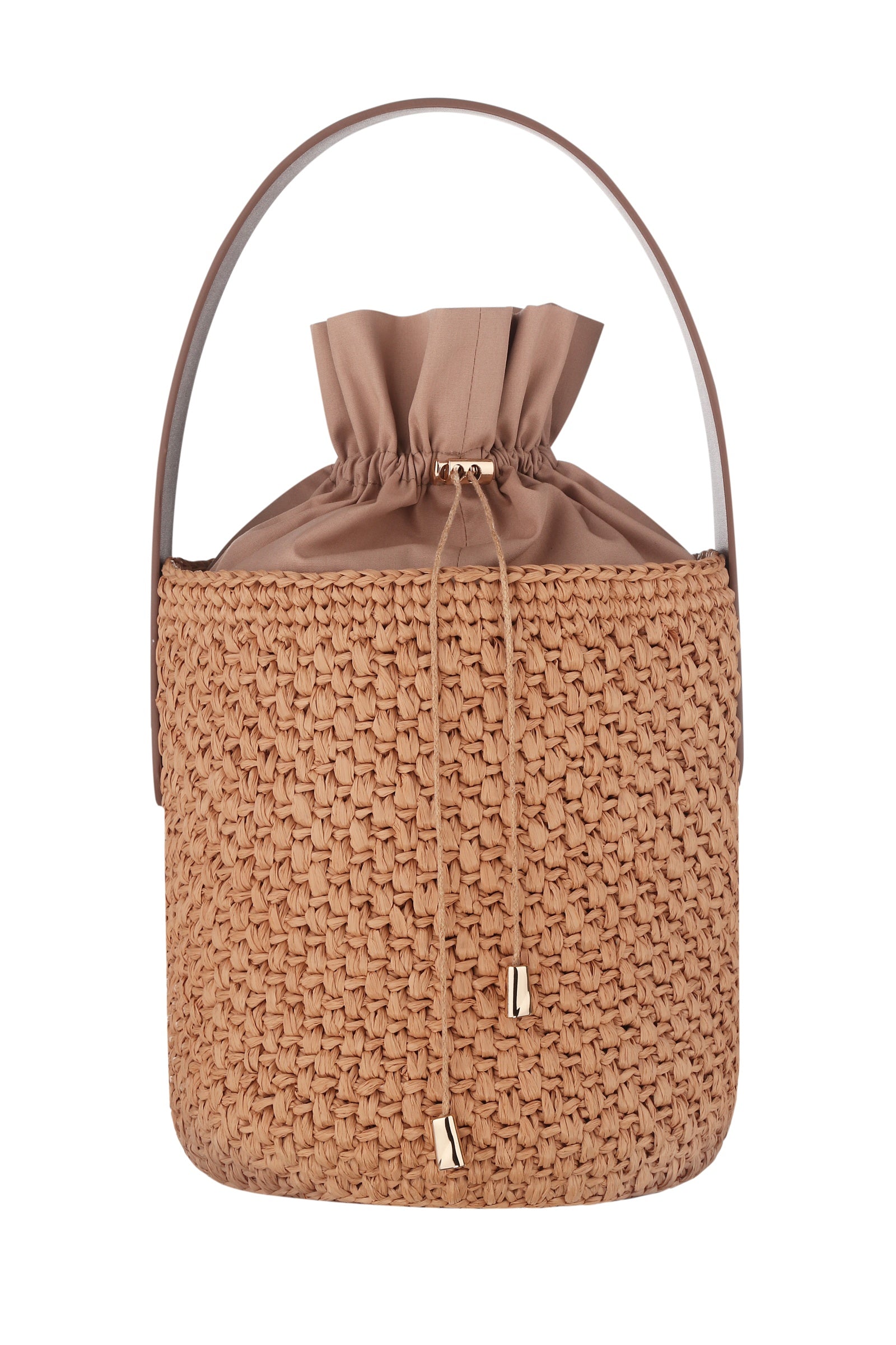 Raya Raffia Mini Basket Tote Bag