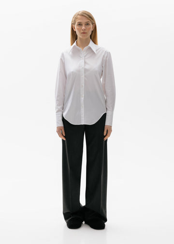 Classic Shirt with Sharp Collar