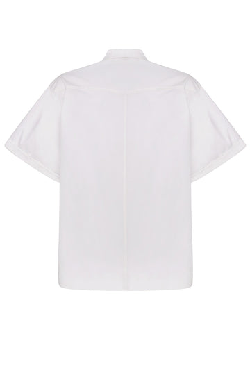 Oversized Shirt with Short Sleeves