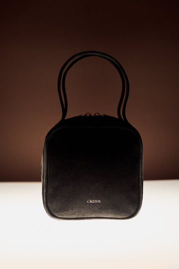 Black Suede Tetra Bag