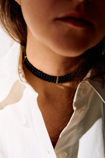 Чокер з чорного оніксу