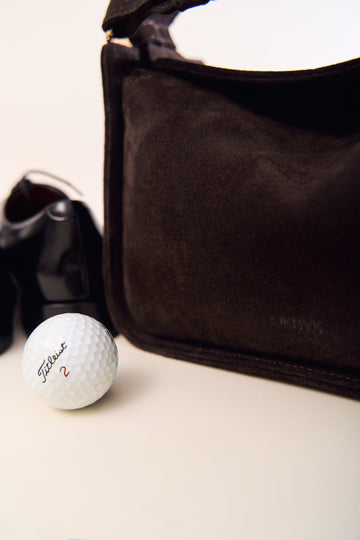 Brown Flap Suede Bag