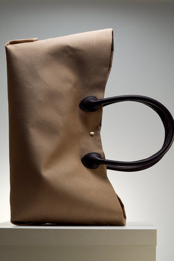 Бежева сумка шопер