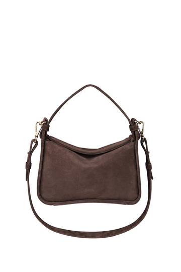 Brown Flap Suede Bag