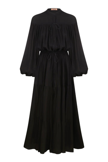 Black Drawstring Dress