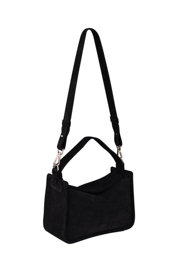 Black Flap Suede Bag