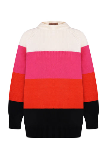 Merino Sweater with Wide Stripes