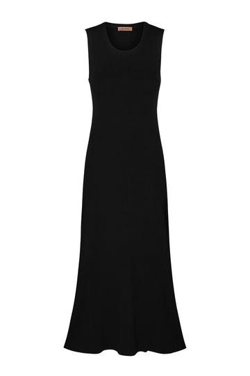 Knitted Black Maxi Dress