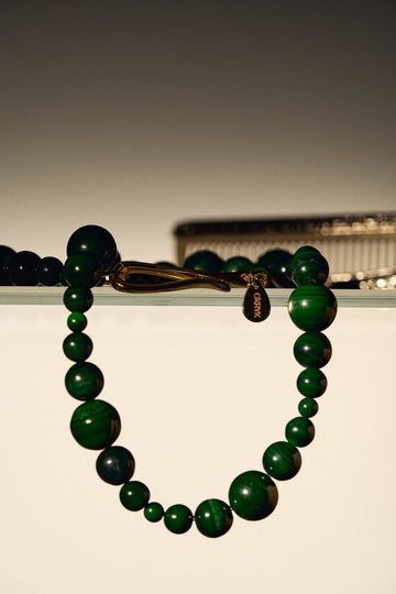 Намисто Orbit з малахіту