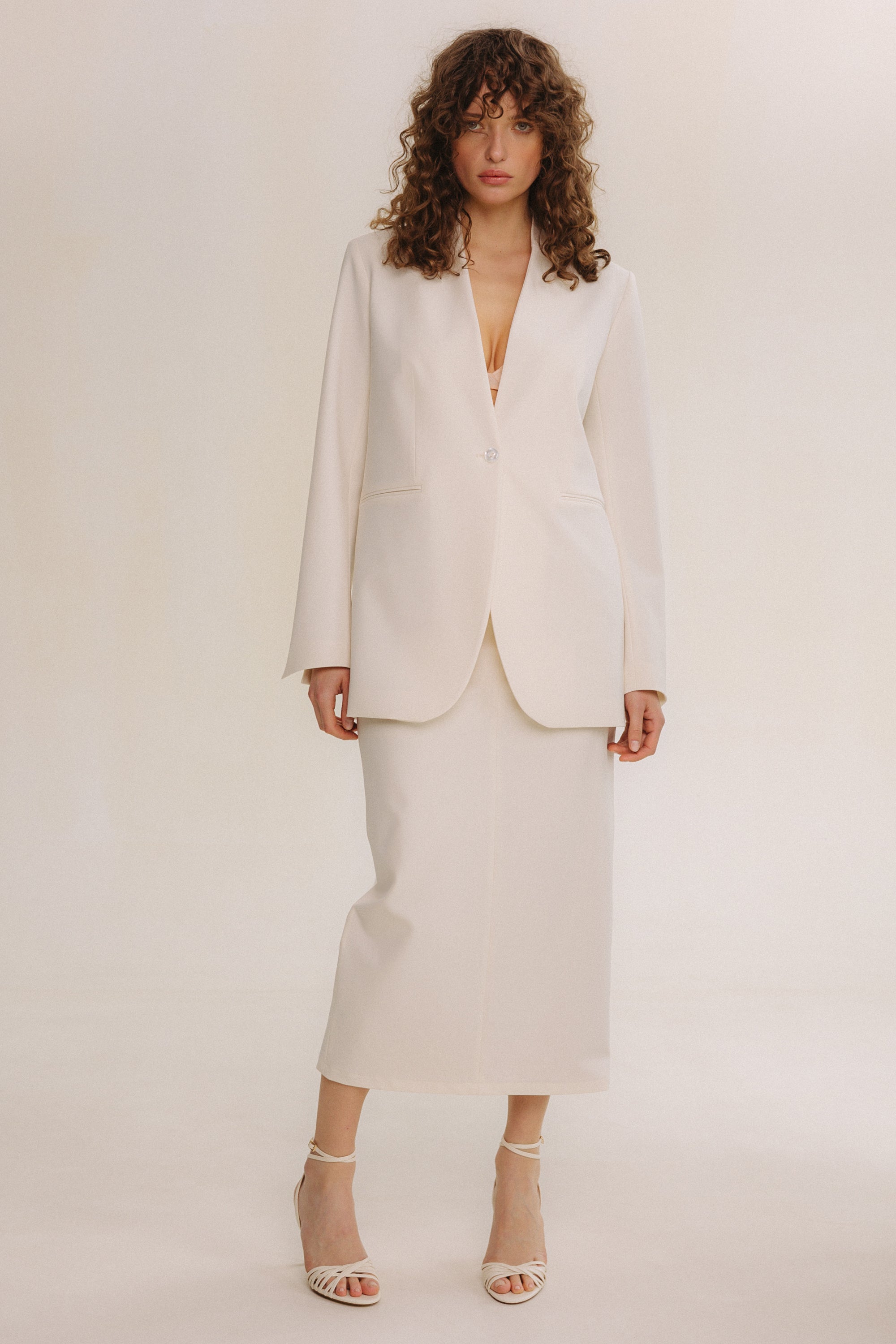 Trixie Maxi Skirt - Ivory