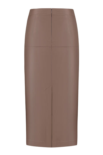 Pencil Vegan Leather Skirt